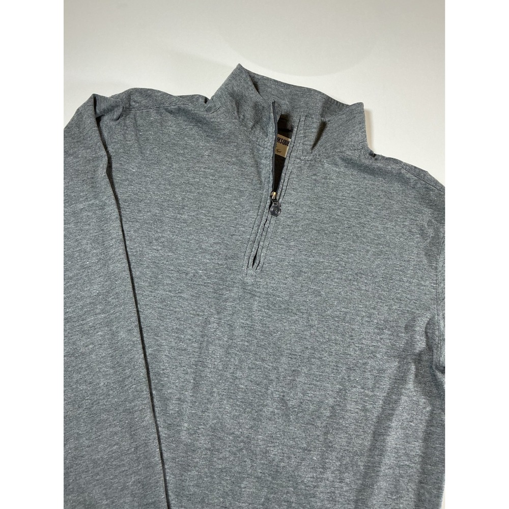 Linksoul Men's Gray 1/4 Zip Pullover Sweater Golf Top Mock Neck Layer Size L